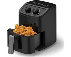 Aurixi® Mini Airfryer - Airfryer - Heteluchtfriteuse - Zwart - 23cm x 29cm x 30cm