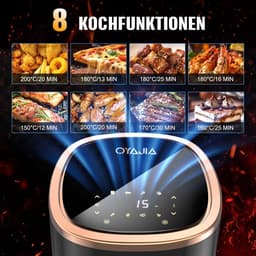Compacte Heteluchtfriteuse met Kijkvenster en Touch-Controls — thumbnail 5