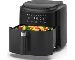 Dewelling AF80D10 – XL 9L Airfryer – Heteluchtfriteuse met 2350W krachtige prestaties – 360° hete luchtcirculatie – Voor krokante en gezonde resultaten