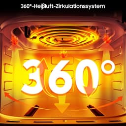 XXL Heteluchtfriteuse 6.5L met Digitale Display en 8 Programma's - Zwart — thumbnail 5