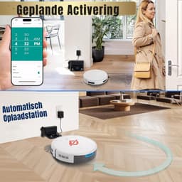 Core® Robotstofzuiger huisdieren - Robotstofzuiger - Stofzuiger - Wit - 31cm x 31cm x 8cm — thumbnail 3