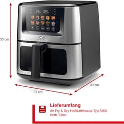 Heteluchtfriteuse XL met Extra Groot Volumen 7,5 Liter en Digitaal Touchscreen — thumbnail 6