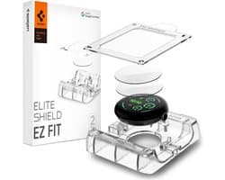 Spigen Screenprotector geschikt voor Samsung Galaxy Watch6 44mm - Tempered Glas met Montage 2 stuks - Transparant