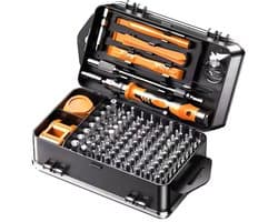 Precisie Schroevendraaier Set 117-delig – Reparatieset voor Laptop, Telefoon & Elektronica – Metalen Opbergdoos