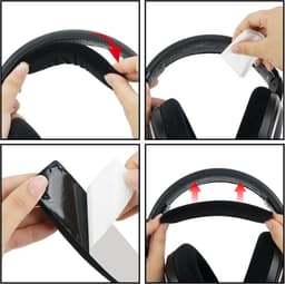Allecto - Velours vervangende hoofdband - Sennheiser compatibel - bruin - HD 598/598SE/598CS/595/569/559/558/555/518/515, Game ONE, PC360, PC373D hoofdtelefoon. — thumbnail 5