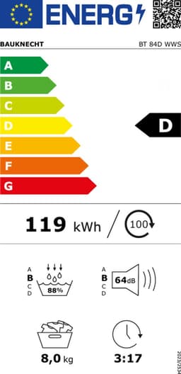 Bauknecht BT 84D WWS | Warmtepompdroger | 8 kg | Taal display Duits — thumbnail 2