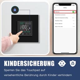 Slimme Wifi Kamerthermostaat voor Verwarming en Vloerverwarming - Programmeerbare Temperatuurregeling — thumbnail 3