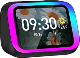 Slimme Bluetooth Speaker Draagbaar met Spraakassistent - Wekker Speaker voor Slaapkamer - Zwart — thumbnail 1