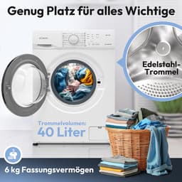 Bomann WA 7161 W Wasmachine - 6KG - 1000 toeren - 16 programma's - Energieklasse A — thumbnail 17