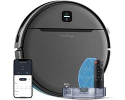 Earkings Robotstofzuiger met Dweilfunctie - Laadstation - 3000Pa Zuigkracht - Stofzuiger Robot Huisdieren - App en Spraakbediening - Harde Vloeren en Tapijt