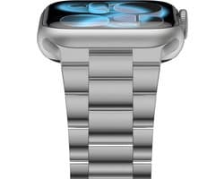 Horlogeband Roestvrij Staal - Smartwatch Band - Dagelijks Gebruik - Verstelbare Lengte Eenvoudig - 40-44mm Polsen - Zilver