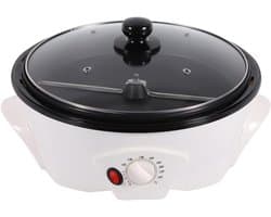 Elektrische Koffiebrander - Thuis Branden - Verse Koffie Maken - Grote Capaciteit 1500g - 34cm Breed - Zwart