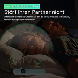 Bluetooth-kussenluidspreker, slaaphulpmiddel met botgeleiding, 11 soorten witte ruis, 400 mAh-batterij, compatibel met TF-kaart, automatische timer, stil en draagbaar (groen) — thumbnail 2