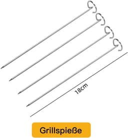 RVS Airfryer Accessoires Gescht voor Ninja Foodi Dual Zone AF300EU/AF400EU/AF500EU – Stapelbaar Grillrooster & Rek met Spiezen voor 7,6L-9,5L Dubbele Heteluchtfriteuse XL — thumbnail 6