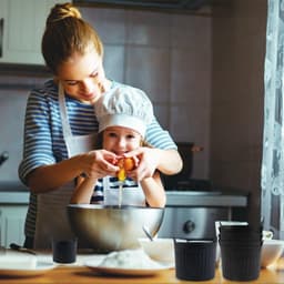 Siliconen bakvormen geschikt voor de airfryer - 8-delige set - Siliconen eierbakvormen - Siliconen muffinvormen - Inclusief bakvorm en bakvormen geschikt voor de airfryer - Geschikt voor het maken van eiergerechten, cupcakes en puddingen — thumbnail 5