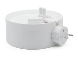 Muurbeugel geschikt voor Sonos Era 100 - Standaard geschikt voor Sonos Era 100 - Stopcontact Houder - Zonder boren - Kabelvrij & Stevig - Wit