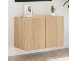 TV-kast Wandmontage - Mediameubel Dressoir - Woonkamer Opbergen - Trendy Praktisch Ontwerp - 60x30x41 cm - Sonoma Eiken