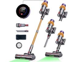 MIAAD Stofzuiger - Draadloze stofzuiger - Stofzuiger met touchscreen - Zeel lichtgewicht - Krachtige Zuigkracht