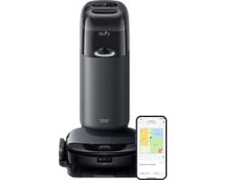 eufy Clean S1 HydroJet Robot Stofzuiger met Moppfunctie, All-in-One Station, Revolutionair Reinigingssysteem, Altijd Schone Mop, Auto Lift Mop, Slimme Obstakeldetectie, voor Huisdierharen.