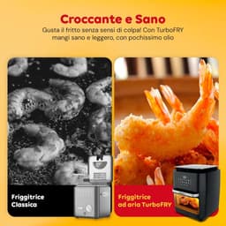 Multifunctionele Oven - Heteluchtfriteuse Luchtpan - Gezond Koken - 10 Liter Capaciteit - 36 x 40 cm - Zwart — thumbnail 5