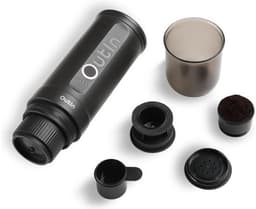 Outin - Draagbare Elektrische Espressomachine met Beschermkoffer | Koffiezet apparaat voor Onderweg | Capsules & Gemalen Koffie | Portable Espresso Machine | Cadeauset | 20 bar | Draagbare Koffiemachine | Reis & Camping Koffiezetapparaat | 12 volt — thumbnail 2