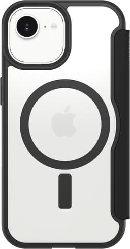 OtterBox React Folio voor MagSafe Series voor Apple iPhone 17e/16e/15/14/13, transparant/zwart - ProPack — thumbnail 1