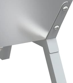 vidaXL Barbecueplaat 158x42x31 cm roestvrij staal zilverkleurig — thumbnail 4
