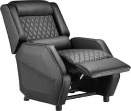 VDD - Gamestoel - Fauteuil - Game stoel - Gamestoel met voetsteun - Gamestoel zwart — thumbnail 4