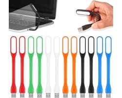 12 Stuks Flexibele USB LED Lamp Mini Nachtleeslamp voor Laptop en Powerbank
