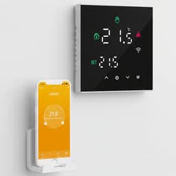 NBAP® Thermostaat voor cv - Draadloos met Wifi - Met App - Zwart — thumbnail 1