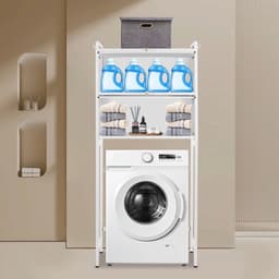 Ohana DT - Wasmachine Ombouw Kast - Wasmachine Meubel - Wasmachine Rek - 3 Ruime Opbergniveaus - 50 KG Draagvermogen - — thumbnail 3