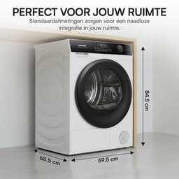 Heinner HHPD-HMK90IVFC+++ Warmtepompdroger – 9 kg – 14 programma’s – Touch Control – Schoendroogrek – Inverter – Kinderslot - Wit – 5 Jaar Garantie — thumbnail 10