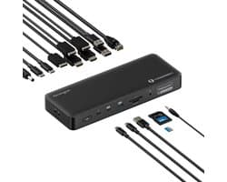 Thunderbolt 4 Dockingstation met Quad 4K Ondersteuning en DisplayLink Technologie