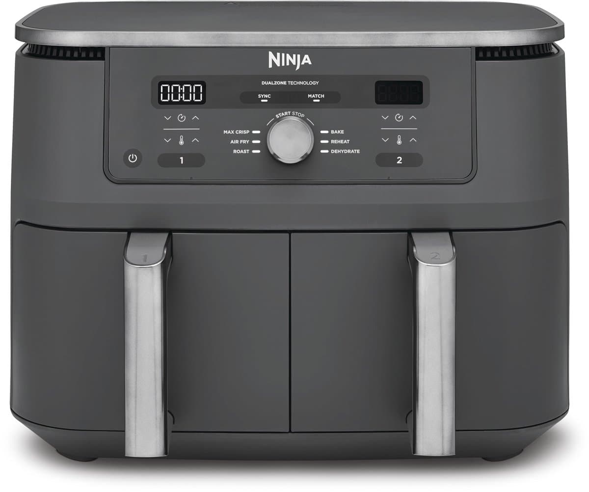 Ninja Dubbele Airfryer XXL - 9.5 L - Nieuw 2026 Model - 40 tot 240 Graden - 2470 W Vermogen - Dual Zone Technologie - DZ400EU — afbeelding 1