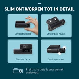 Nordväl DC101-2K Dashcam – Incl. 64GB SD Kaart & Parkeermodus kabel set – 2K HD – Wifi – GPS – Parkeermodus – Nachtzicht – Super compact – Auto camera – Dashcam voor auto — thumbnail 4