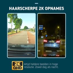 Nordväl DC101-2K Dashcam – Incl. 64GB SD Kaart & Parkeermodus kabel set – 2K HD – Wifi – GPS – Parkeermodus – Nachtzicht – Super compact – Auto camera – Dashcam voor auto — thumbnail 2