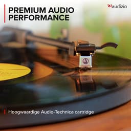 Premium platenspeler - Audizio Laredo - HiFi platenspeler met Bluetooth - LP speler - Houtlook — thumbnail 3