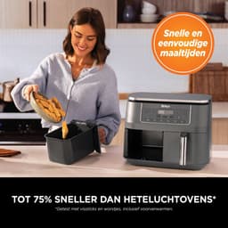 Ninja Dubbele Airfryer XXL - 7.6 L - Nieuw 2026 Model - 40 tot 240 Graden - 2470 W Vermogen - Dual Zone Technologie - DZ300EU — thumbnail 9