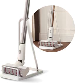 Universele Stofzuiger Standaard – Wit Staal – Voor Steelstofzuiger & Kruimeldief – Vrijstaand Docking Station – Ruimtebesparende Stofzuigerhouder / Staander - Zonder Boren — thumbnail 1