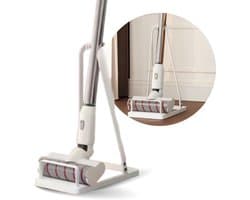 Universele Stofzuiger Standaard – Wit Staal – Voor Steelstofzuiger & Kruimeldief – Vrijstaand Docking Station – Ruimtebesparende Stofzuigerhouder / Staander - Zonder Boren