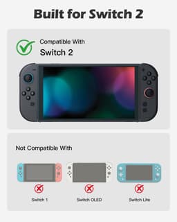 Sounix Case Geschikt voor Nintendo Switch 2 - Ingebouwde standaard - Hoesje Geschikt voor Switch 2 - Beschermhoes - Opbergtas -Blauw — thumbnail 4