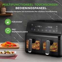 Airfryer XXL - Dubbele Mand Airfryer - keukengerei — thumbnail 6