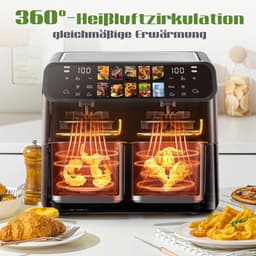 Airfryer XXL - Dubbele Mand Airfryer - ovenmand — thumbnail 4