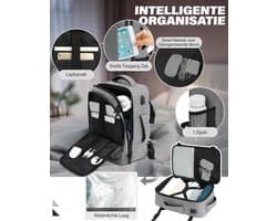 40x30x20 Handbagage Reisrugzak voor Ryanair EasyJet Eurowings Wizz Air 24L Cabineformaat Vliegtuigtas voor 15,6 Inch Laptop