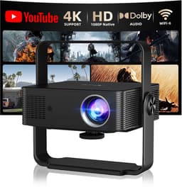 Projector 1080P HDR - XNAN Beamer met Android 13, 300 ANSI Lumen, 120Hz, 4K Ondersteuning - USB, HDMI, 2GB RAM, 16GB Opslag - 2x10W Dolby Geluid - Compact en Draagbaar - 262x106x246mm — thumbnail 1