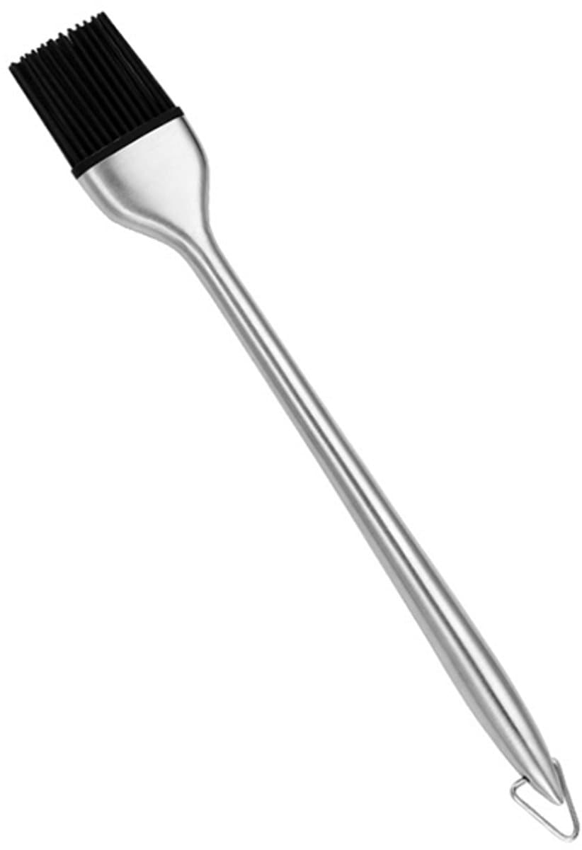 BBQBuddies BBQ Kwast RVS – Siliconen Bakkwast – Marinadekwast – Hittebestendig – Voor BBQ, Grill, Oven & Airfryer – Vaatwasserbestendig — afbeelding 1