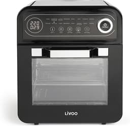 Heteluchtoven - Mini Oven - Gezond Koken - 16 Voorgeprogrammeerde Programma's - 12 Liter Capaciteit - Zwart — thumbnail 1