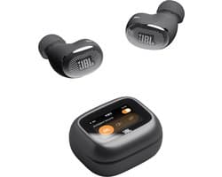 JBL Live Buds 4 – Draadloze Oortjes met Noise Cancelling – Smart Case met Touchscreen - Earbuds Bluetooth – 40 uur – Waterdicht – IP55 - Zwart