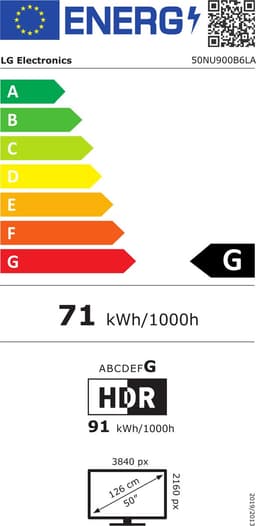 LG 50NU900B6LA 127 cm (50") 4K Ultra HD Smart TV Wifi Zwart — thumbnail 2