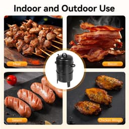 Barbecue Rookoven 3 in 1 - Roker - Grill - Braiser - Zwart - 3 Lagen — thumbnail 5